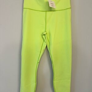 NWT Fabletics Kids Neon Yellow Leggings